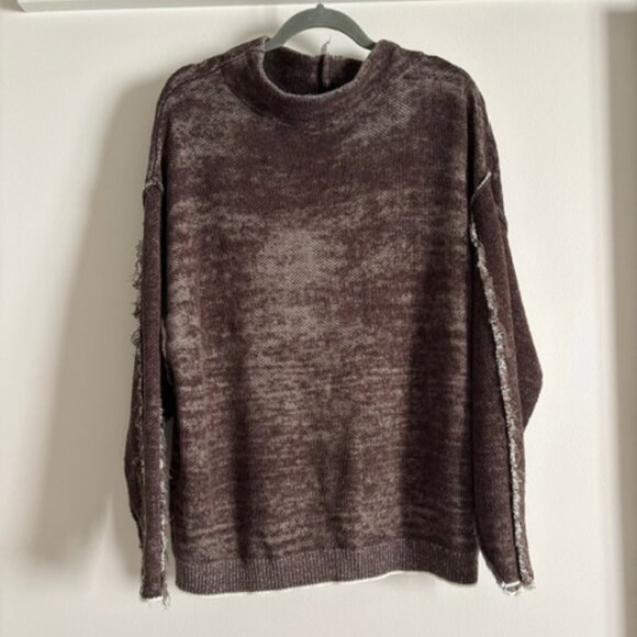 Zenana Oversized distressed sweater - Size: M - Picture 2 of 4